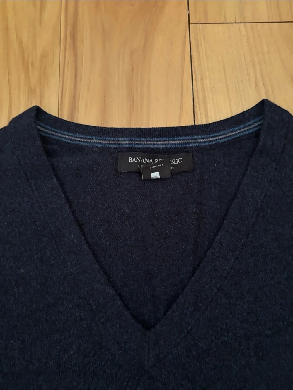 BANANA REPUBLIC | Men's Navy Luxury Blend Silk Cotton Cashmere Sweater | Size L